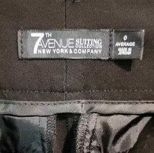 7th Avenue Black Pants